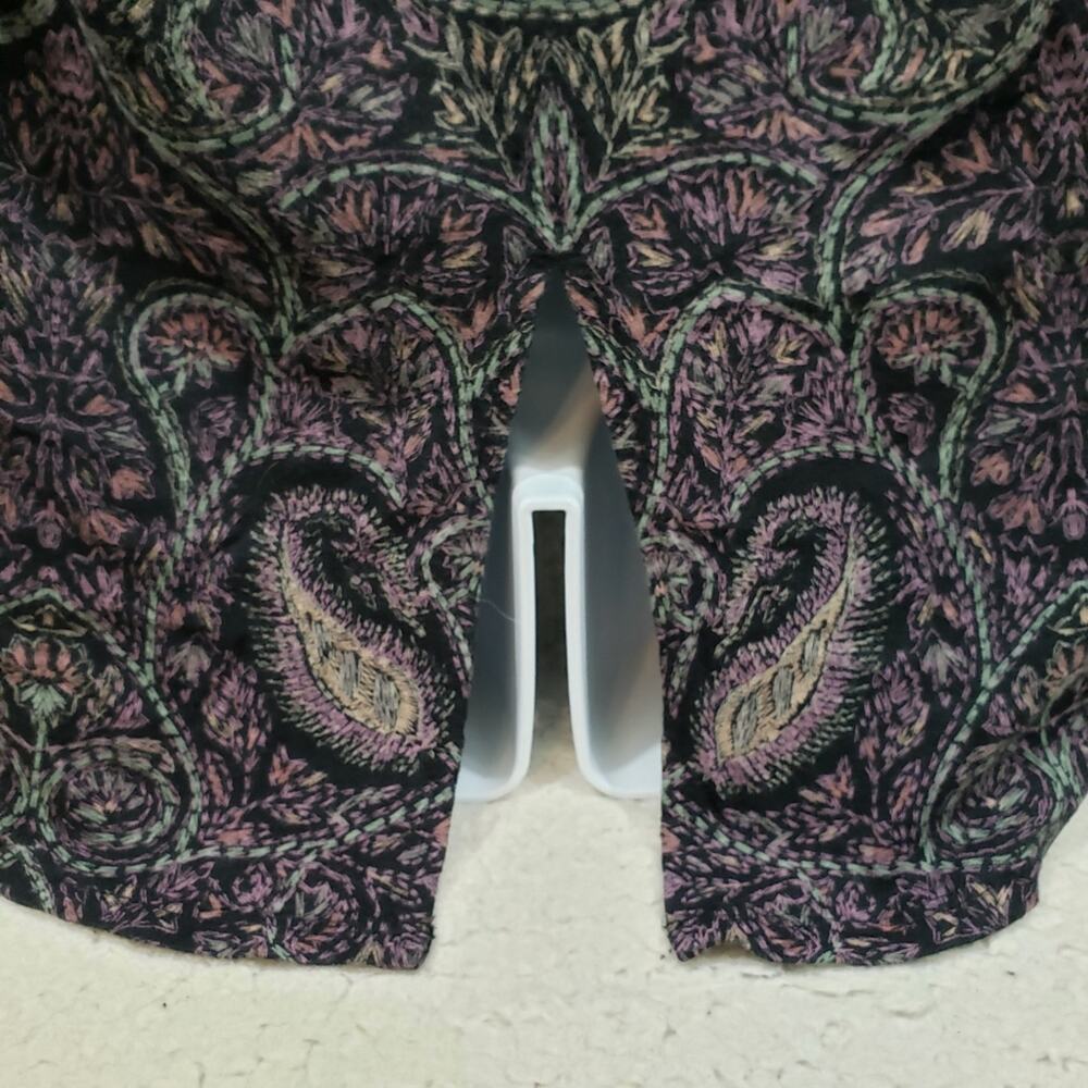 Lucky Brand Multi-Colored Split Tail Back Paisley… - image 4